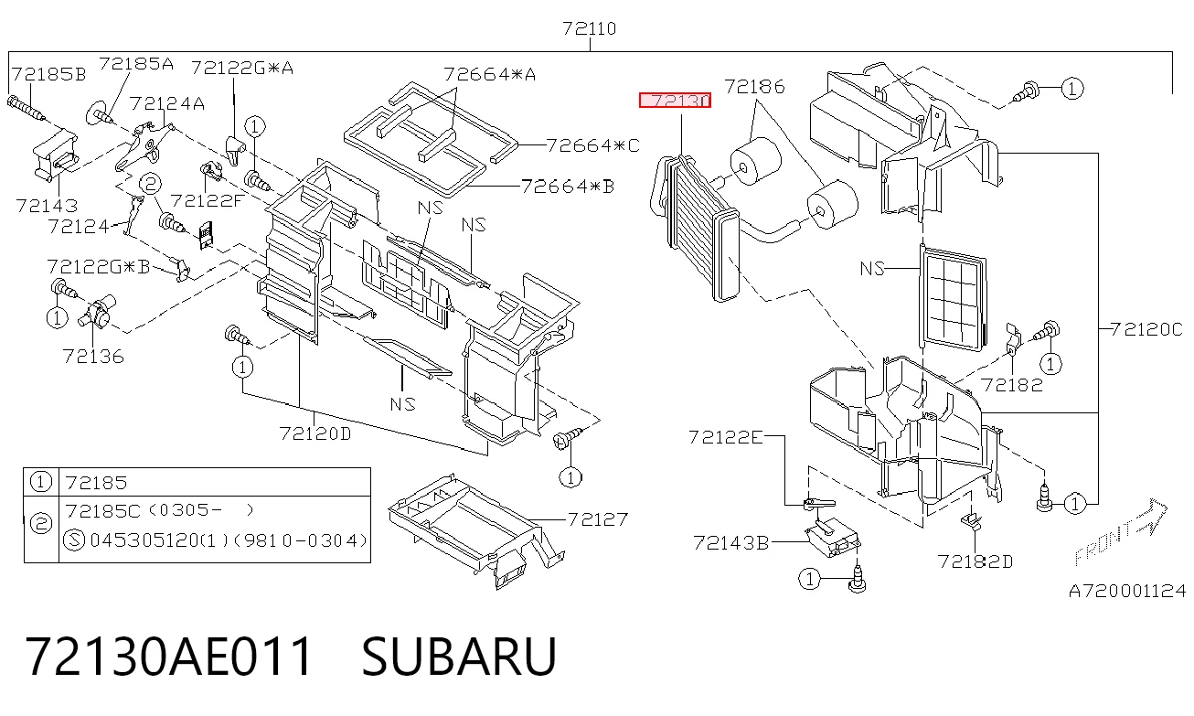 Radiador de forno (de aquecedor) Subaru Legacy III BE, BH ao melhor preço