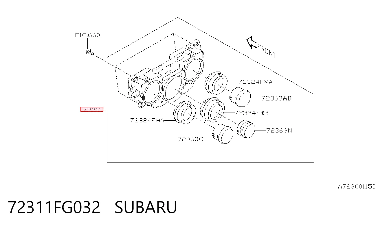 Unidade de controlo dos modos de aquecimento/condicionamento Subaru Impreza III GH ao melhor preço