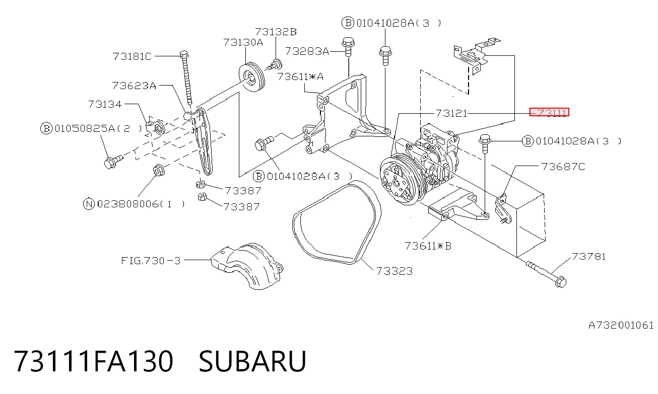  Compressor de aparelho de ar condicionado Subaru Forester I SUV (S10, SF) (1997 - 2002) I