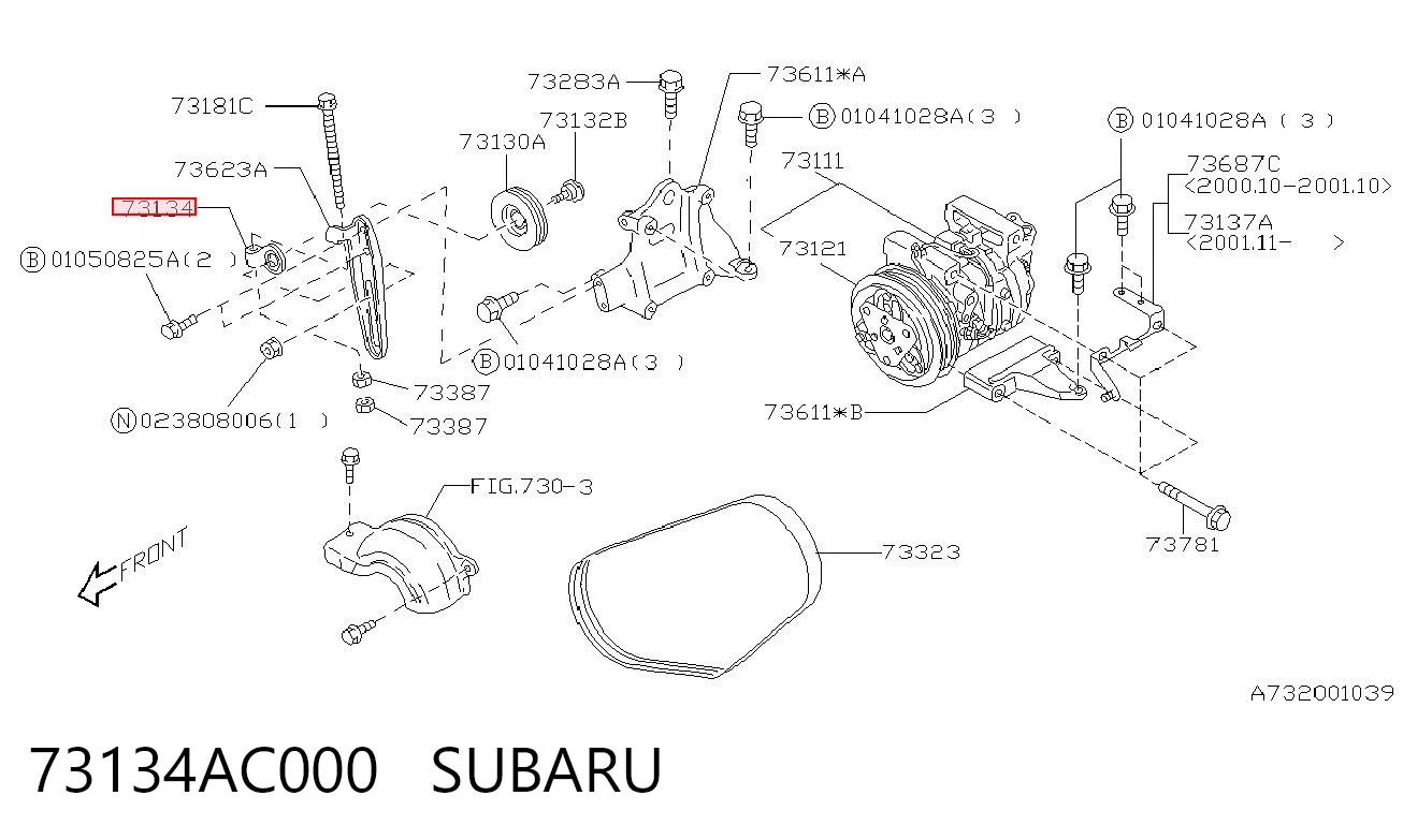 73134AC000 Subaru