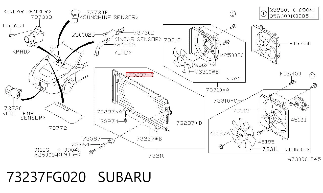 73237FG020 Subaru