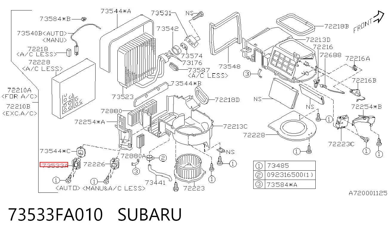 73533FA010 Subaru 