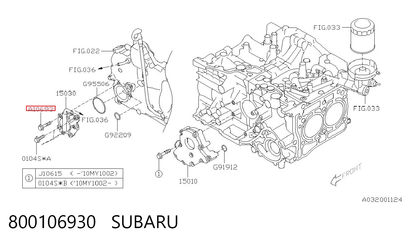 800106930 Subaru 