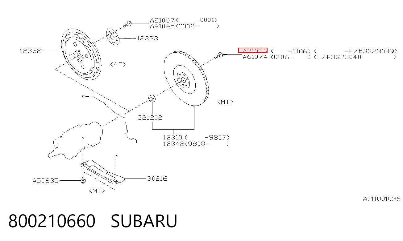 800210660 Subaru 