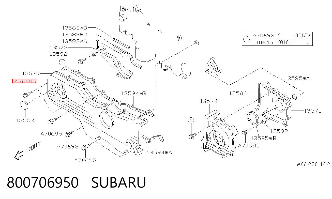 800706950 Subaru 