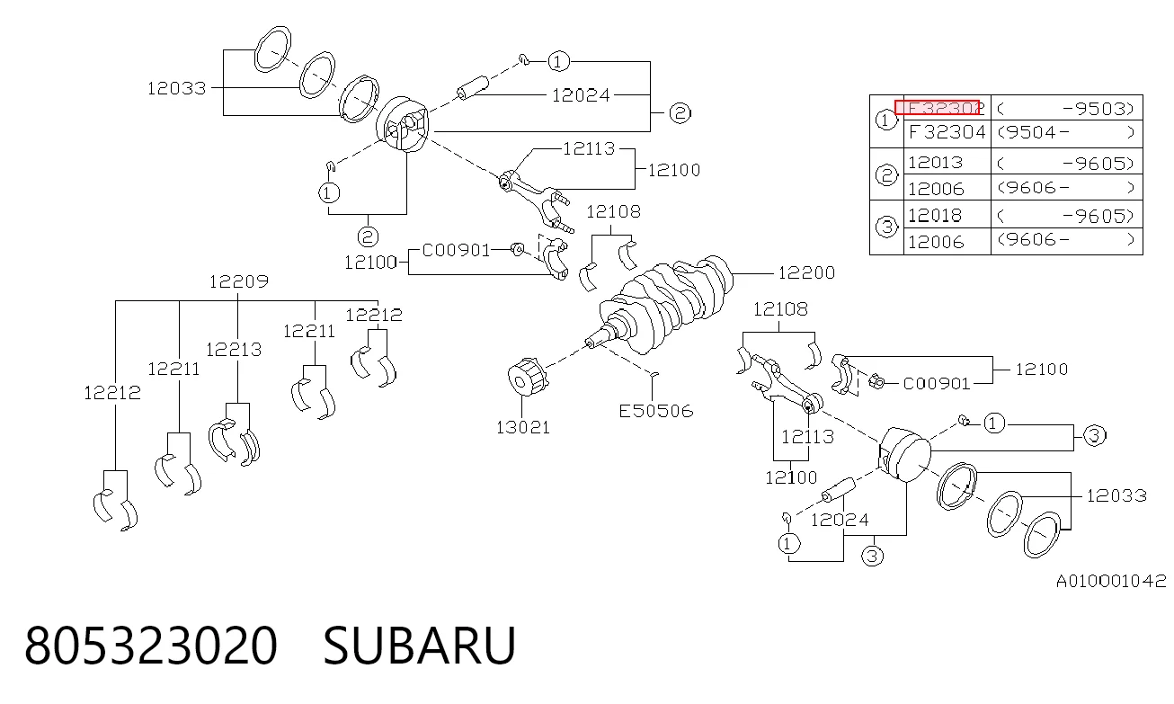 805323020 Subaru