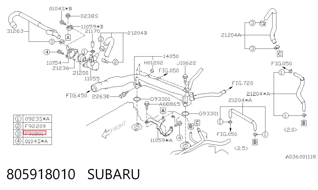 805918010 Subaru 