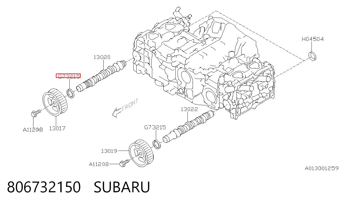 806732050 Hyundai/Kia Vedação da árvore distribuidora de motor