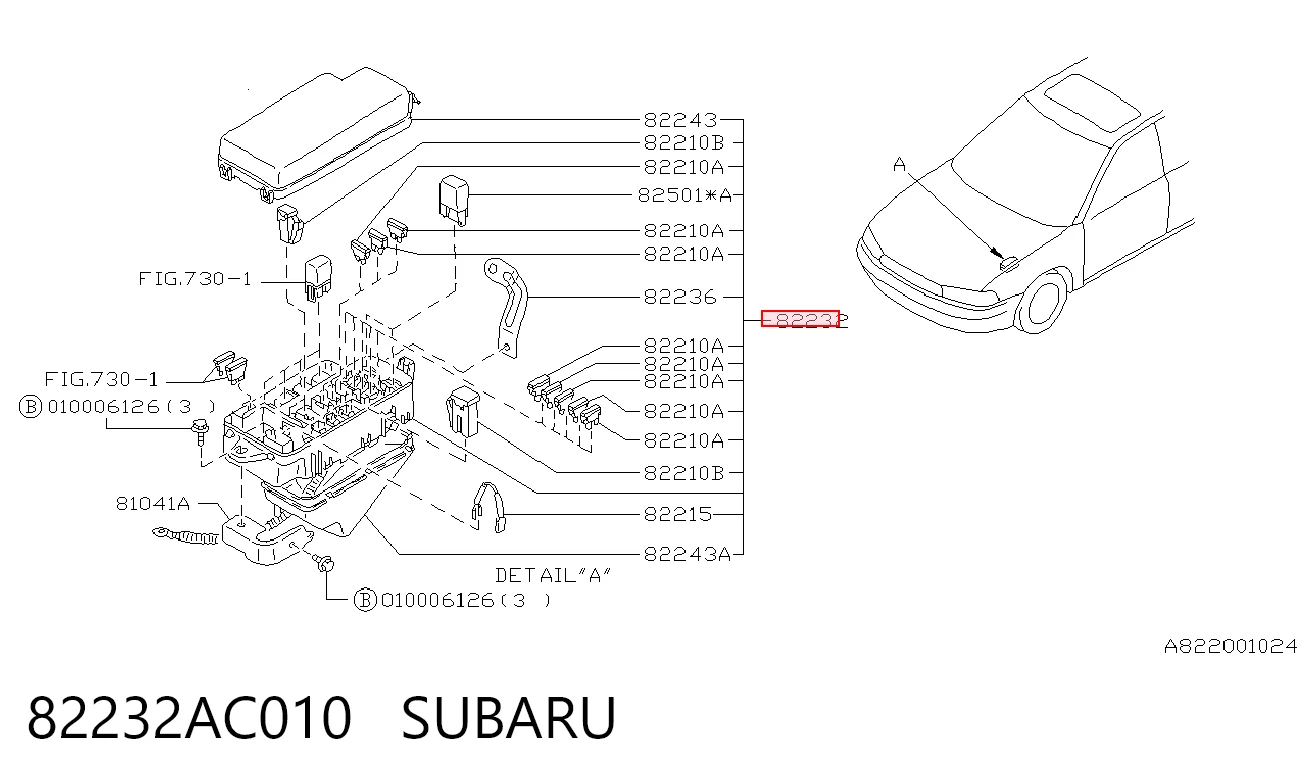 82232AC010 Subaru