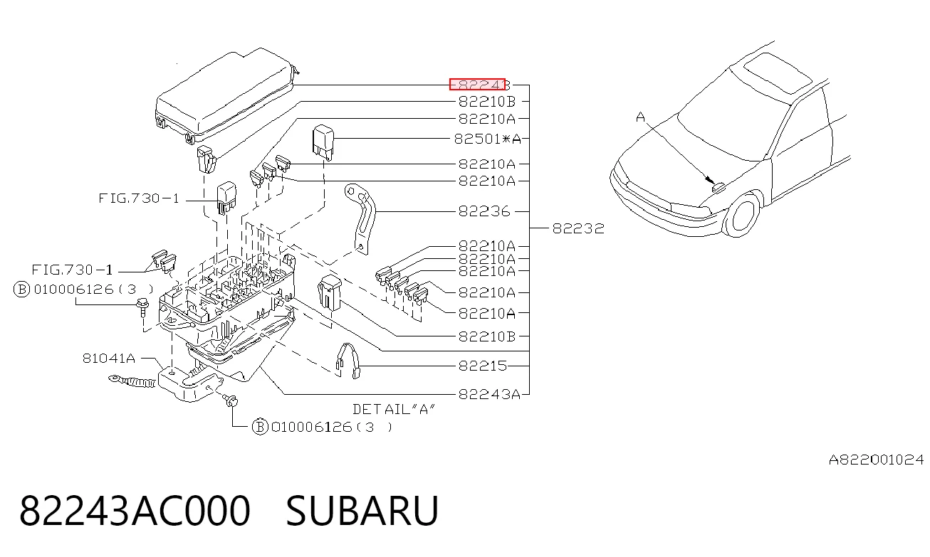 82243AC000 Subaru