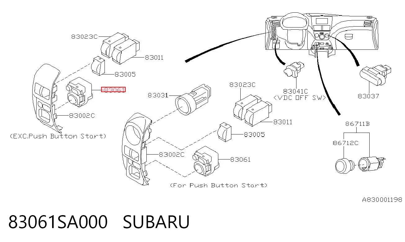 83061SA000 Subaru