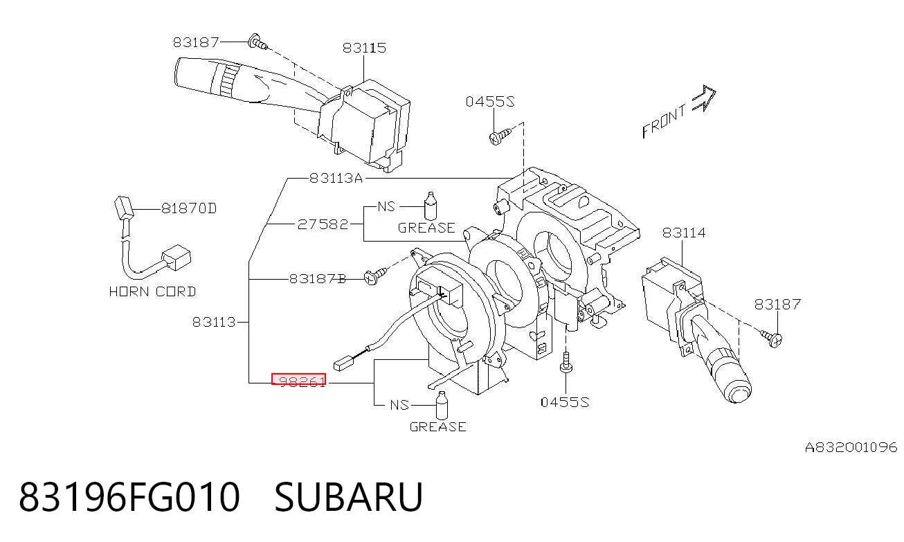 83196FG010 Subaru