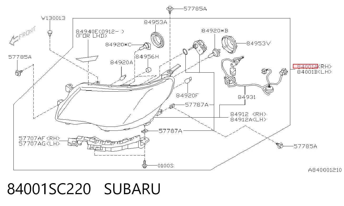 Compre Luz direita Subaru Forester 3