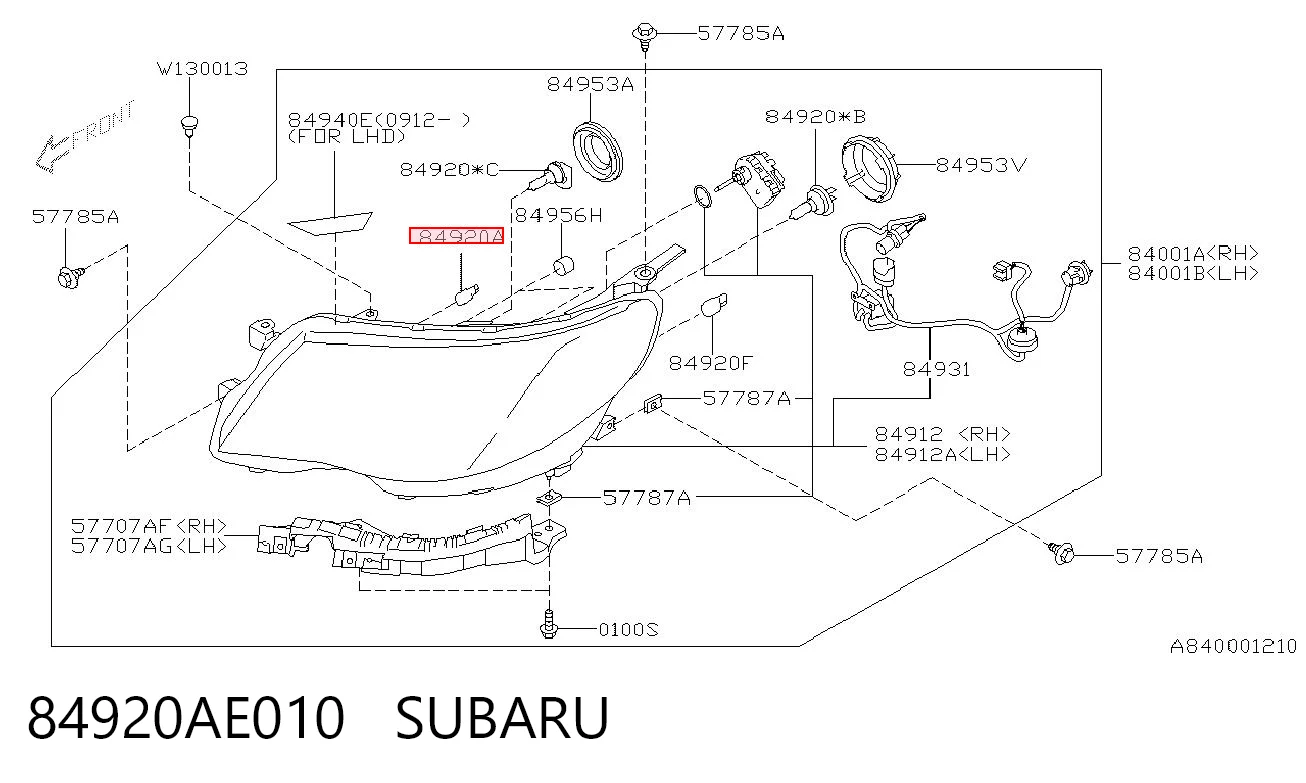 84920AE010 Subaru