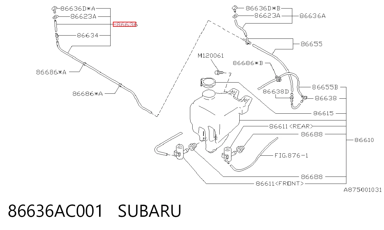 86636AC001 Subaru
