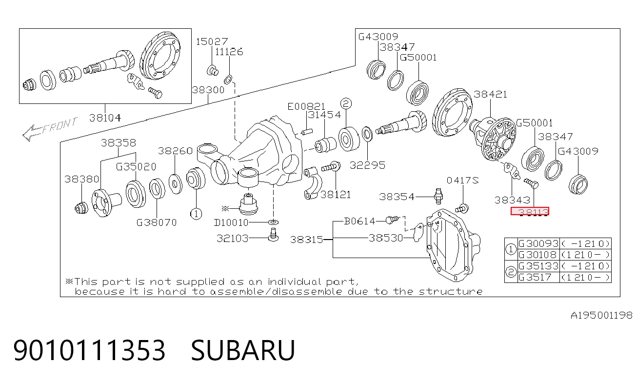 9010111353 Subaru