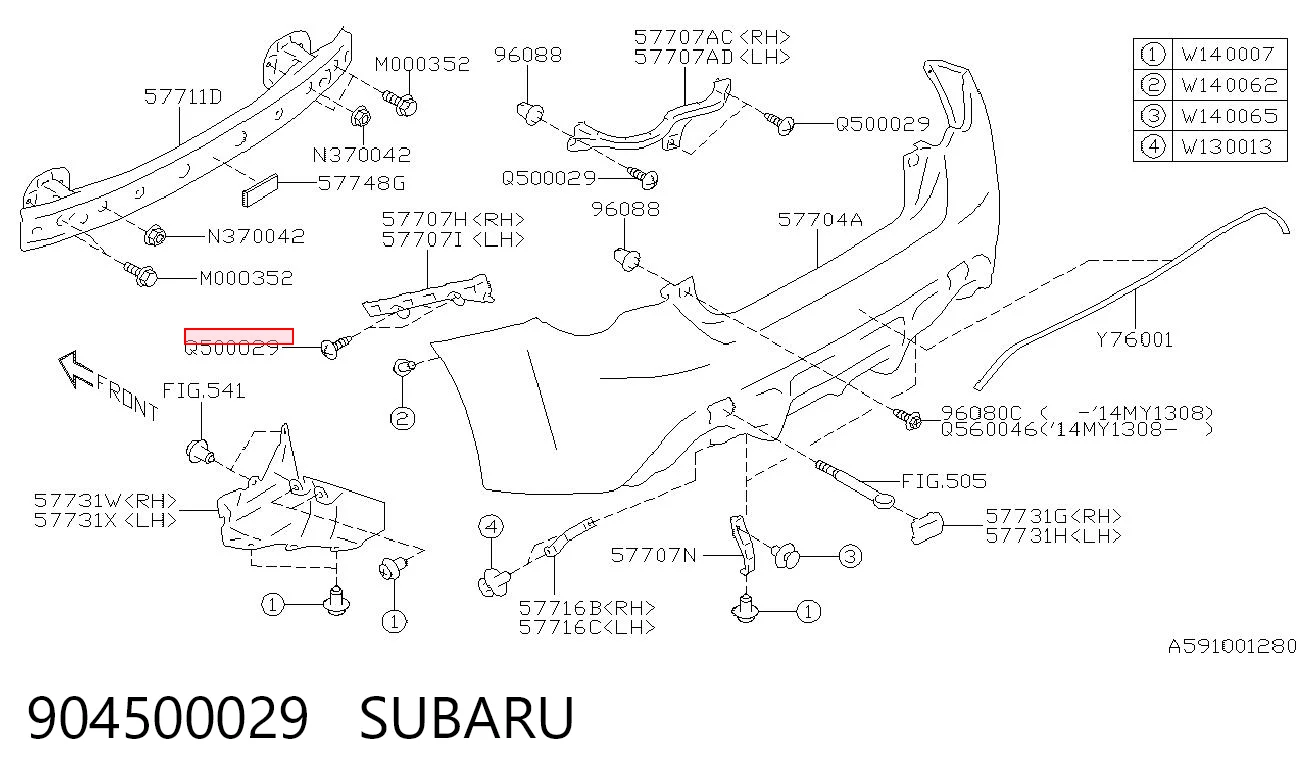 904500029 Subaru 