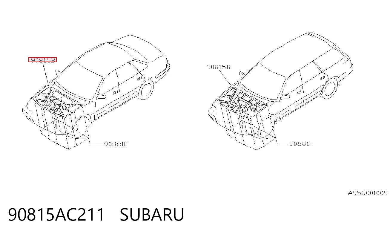 Isolamento de ruído da capota Subaru Legacy II BD, BG ao melhor preço