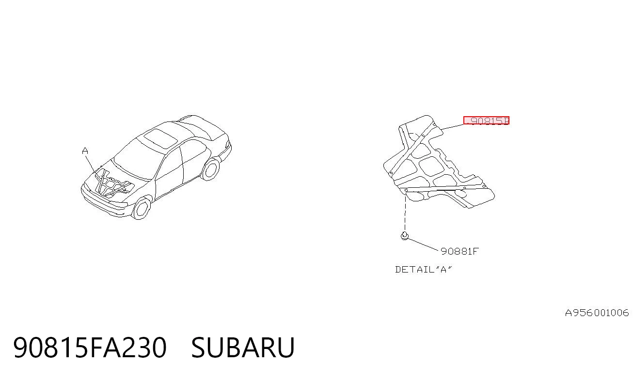 Isolamento de ruído da capota Subaru Impreza I GF ao melhor preço