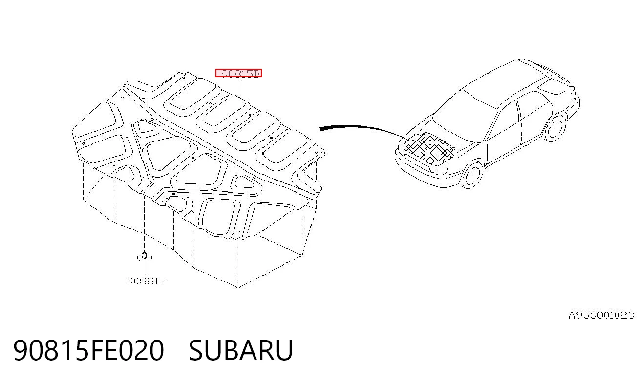 Isolamento de ruído da capota Subaru Impreza II GD ao melhor preço