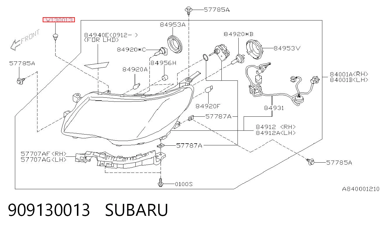 909130013 Subaru 