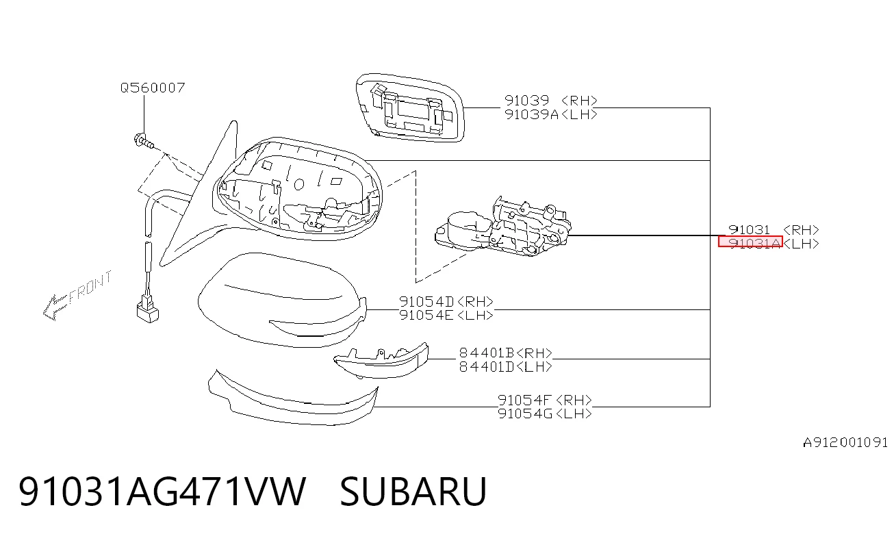 91031AG471VW Subaru