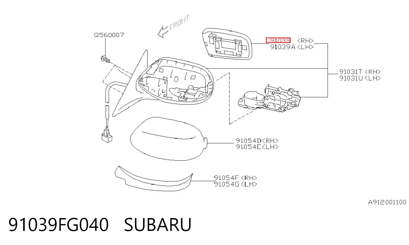91039FG040 Subaru