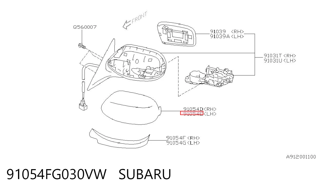 91054FG030VW Subaru