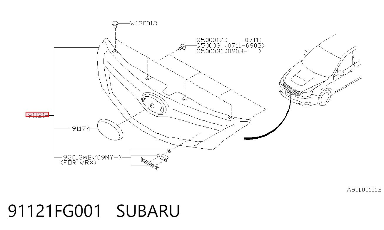 91121FG001 Subaru