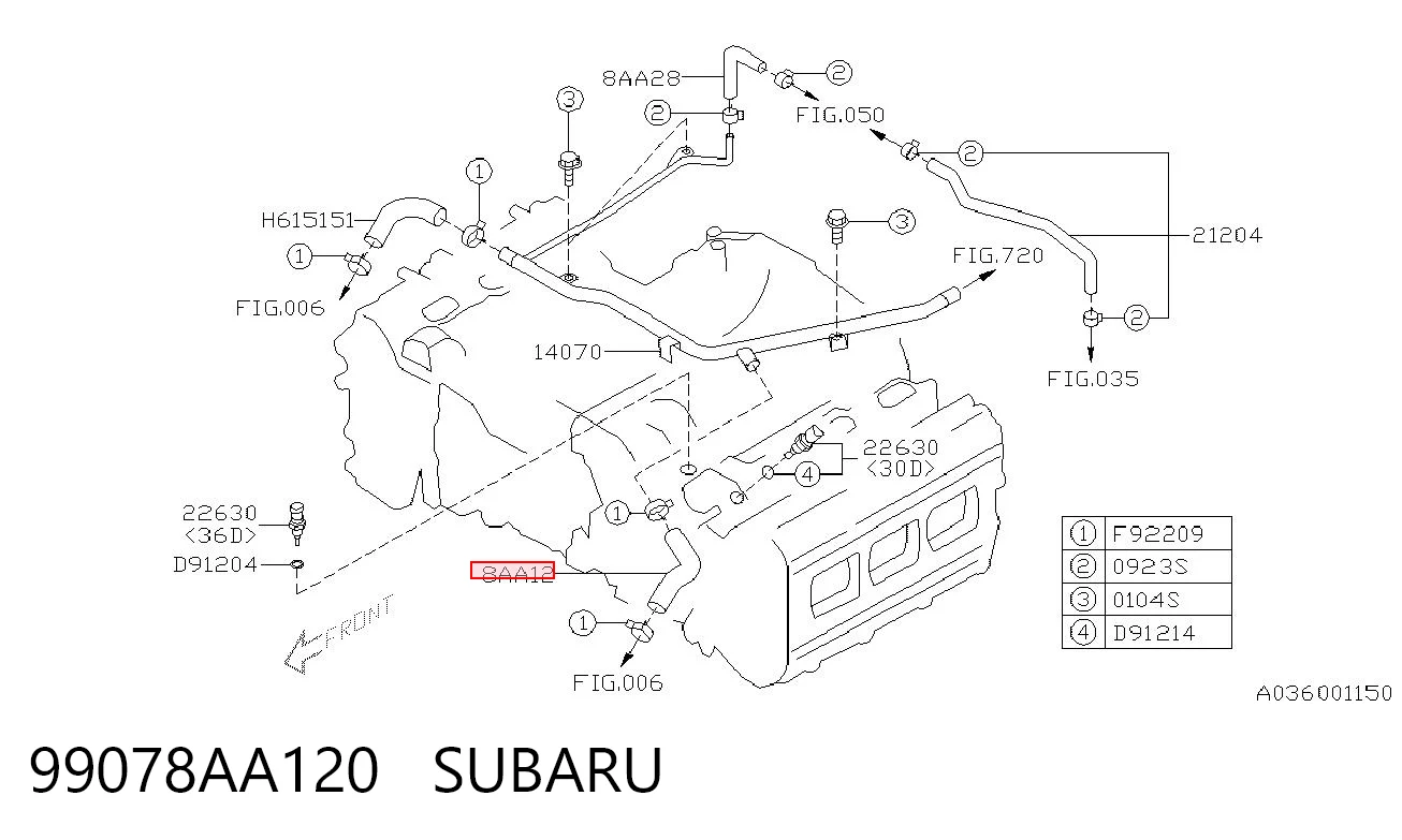 99078AA120 Subaru