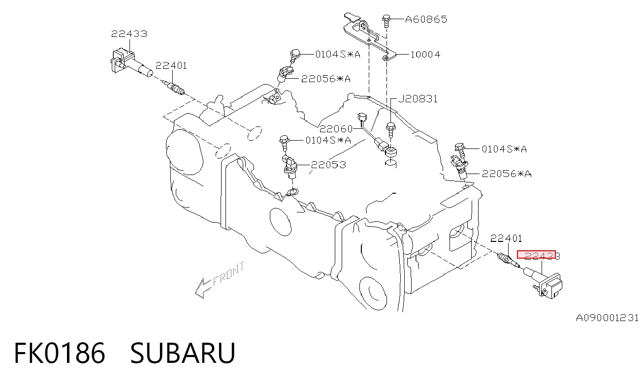 FK0186 Subaru Bobina de ignição