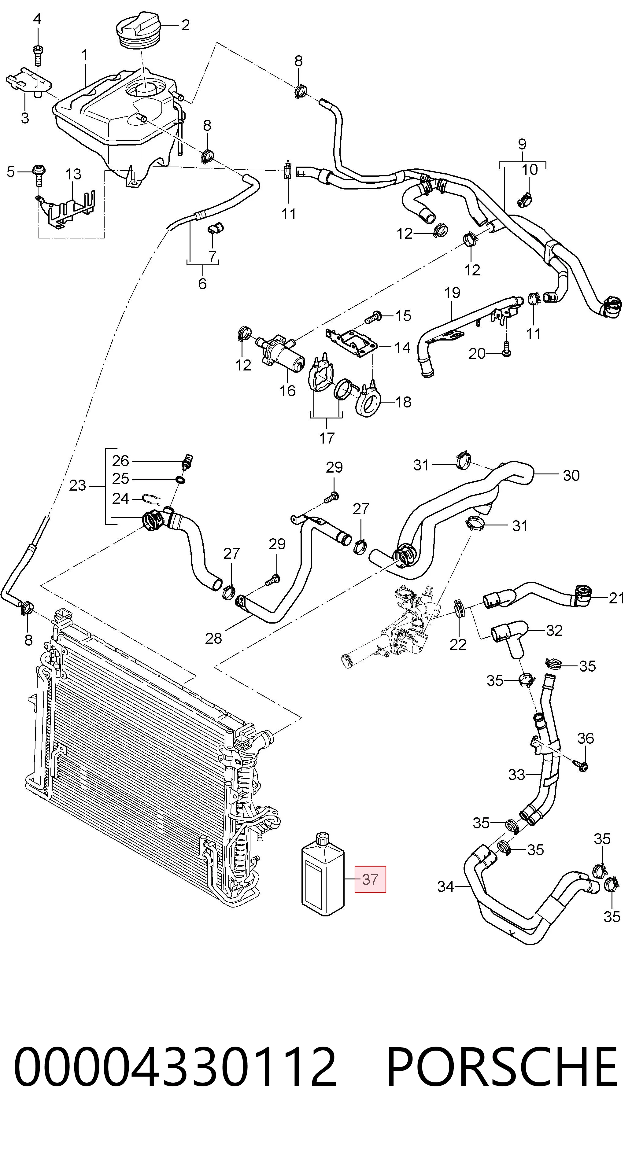 Fluido de esfriamento VAG 4330515 preço, a partir de 37,90 USD
