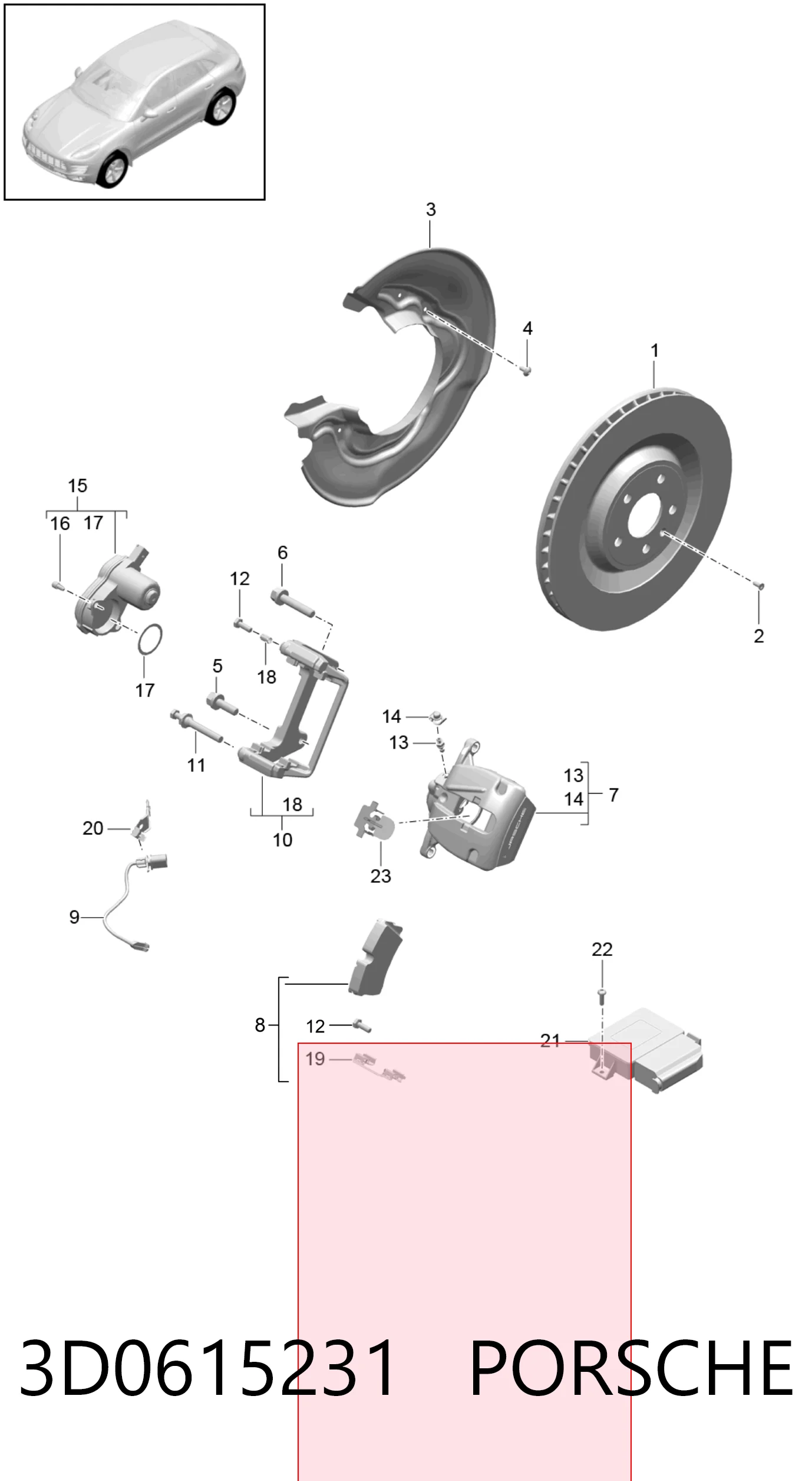 3D0615231 Porsche
