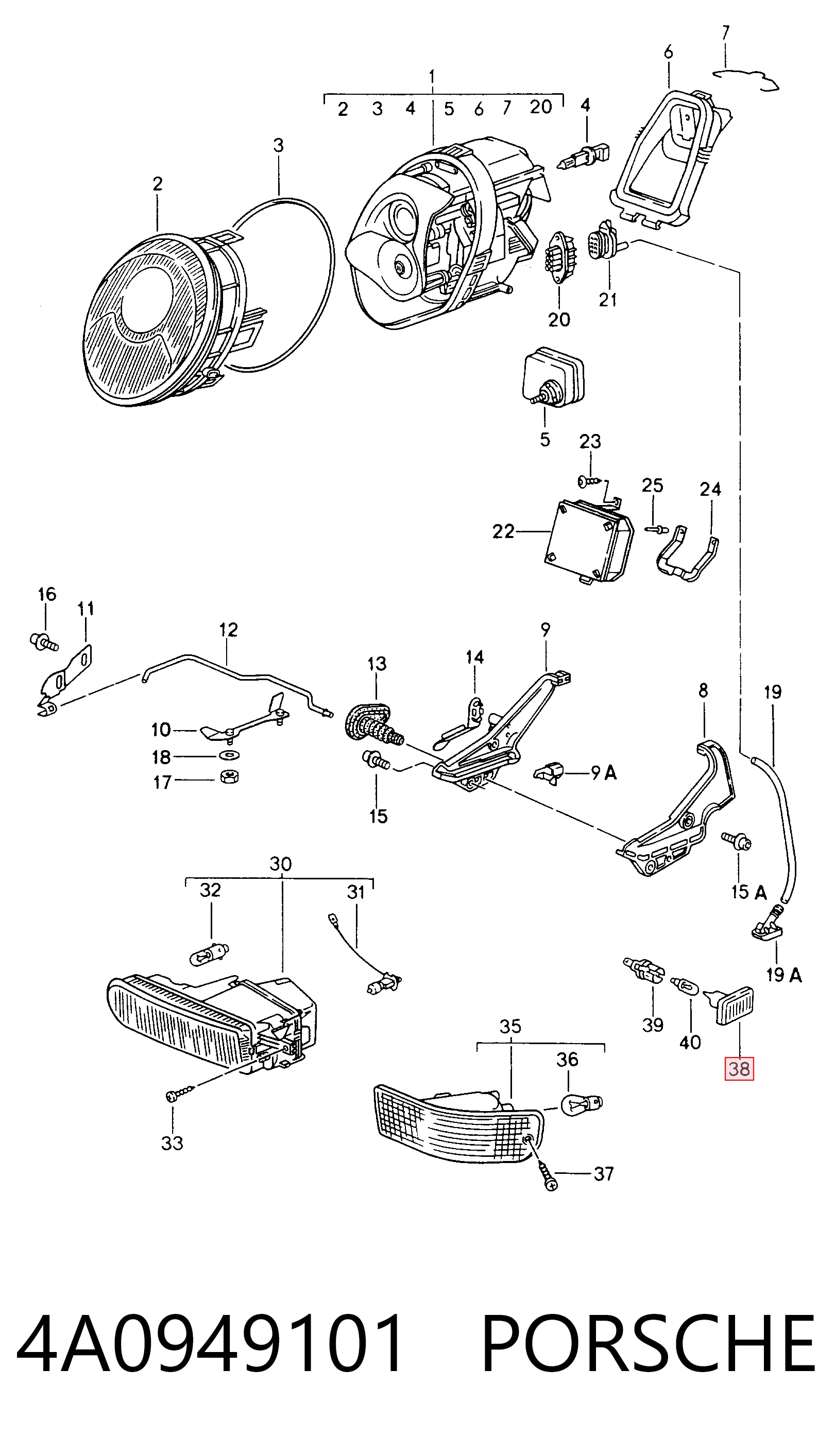 4A0949101 Porsche