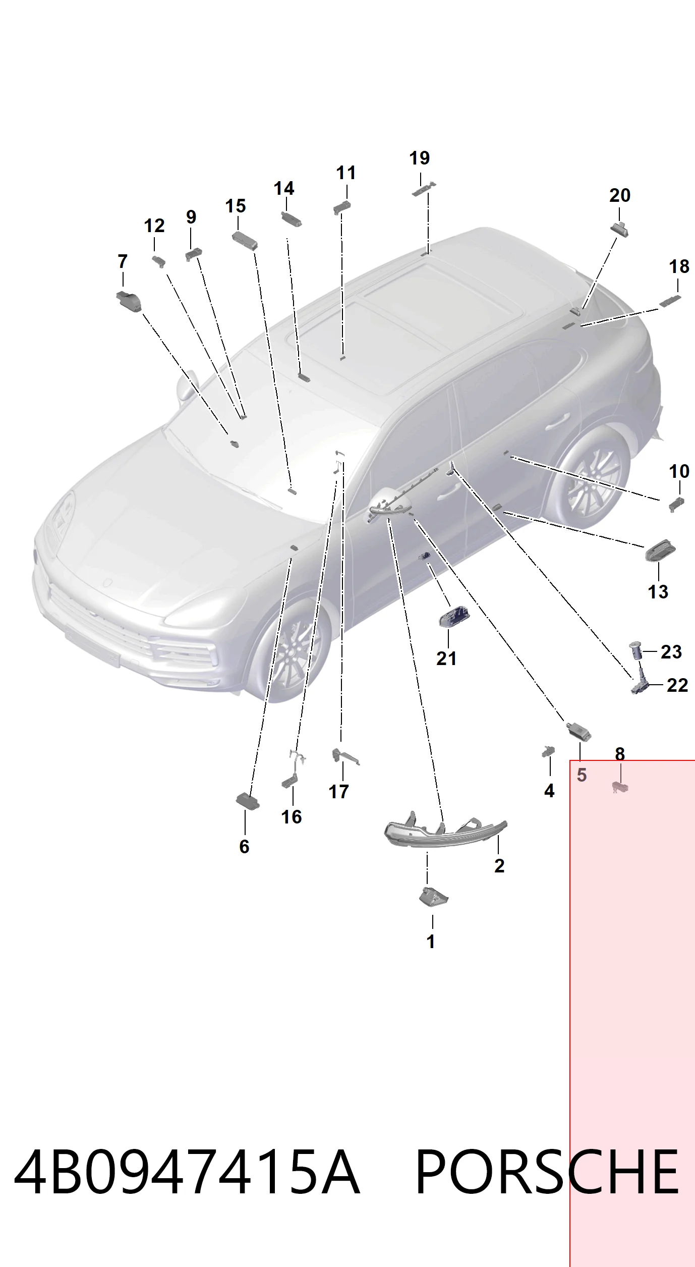 4B0947415A Porsche