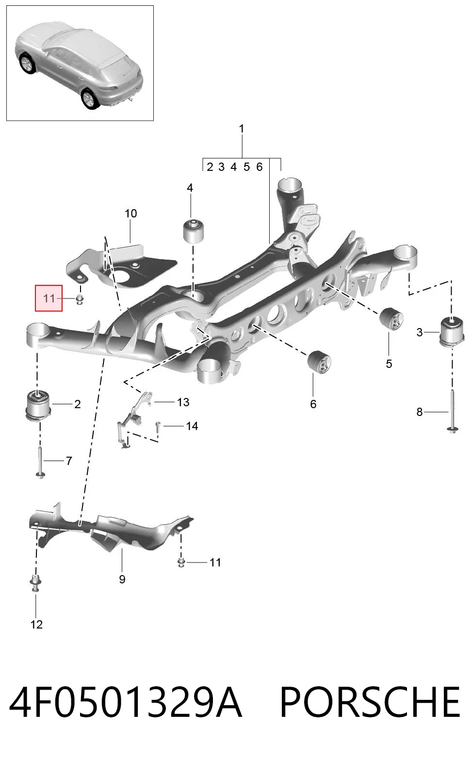 4F0501329A Porsche