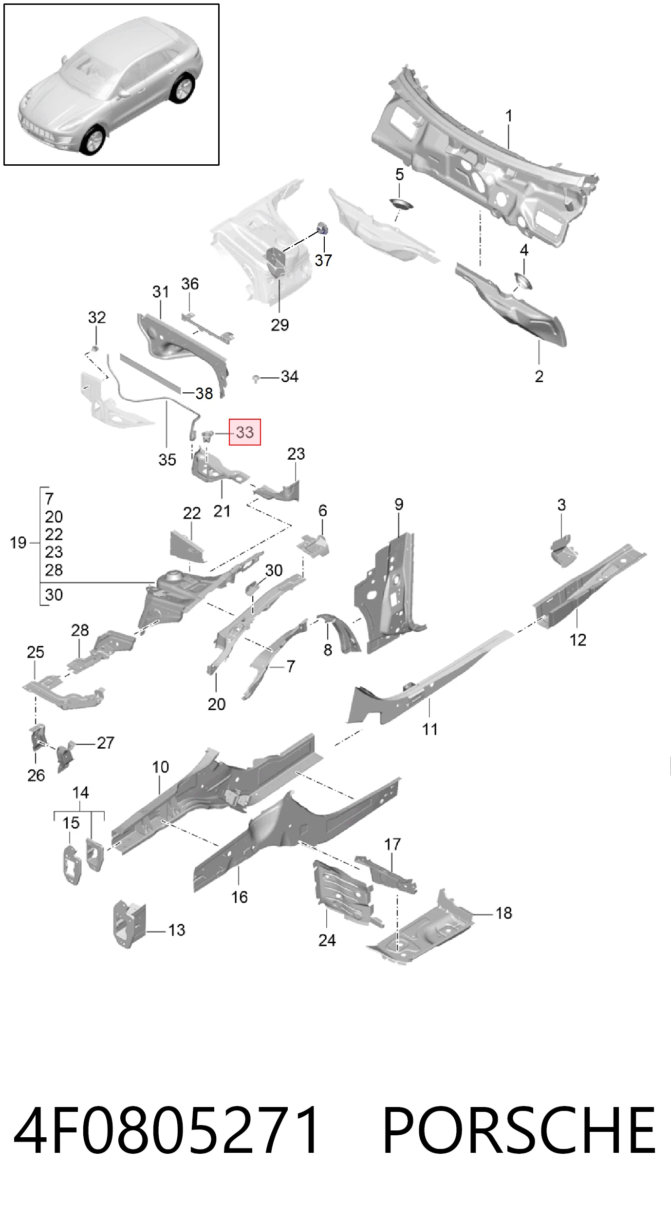 4F0805271 Porsche