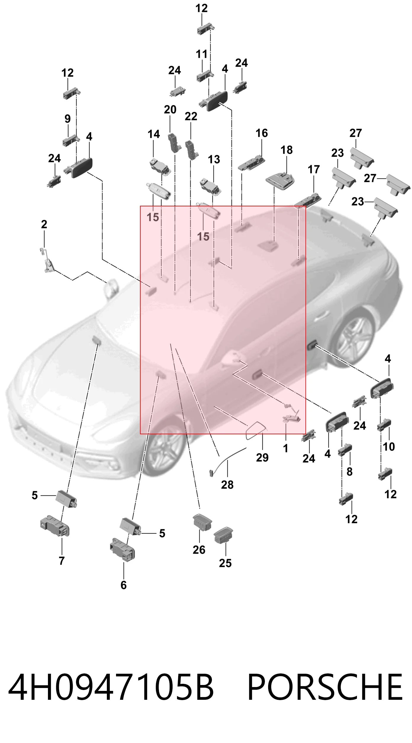4H0947105B Porsche