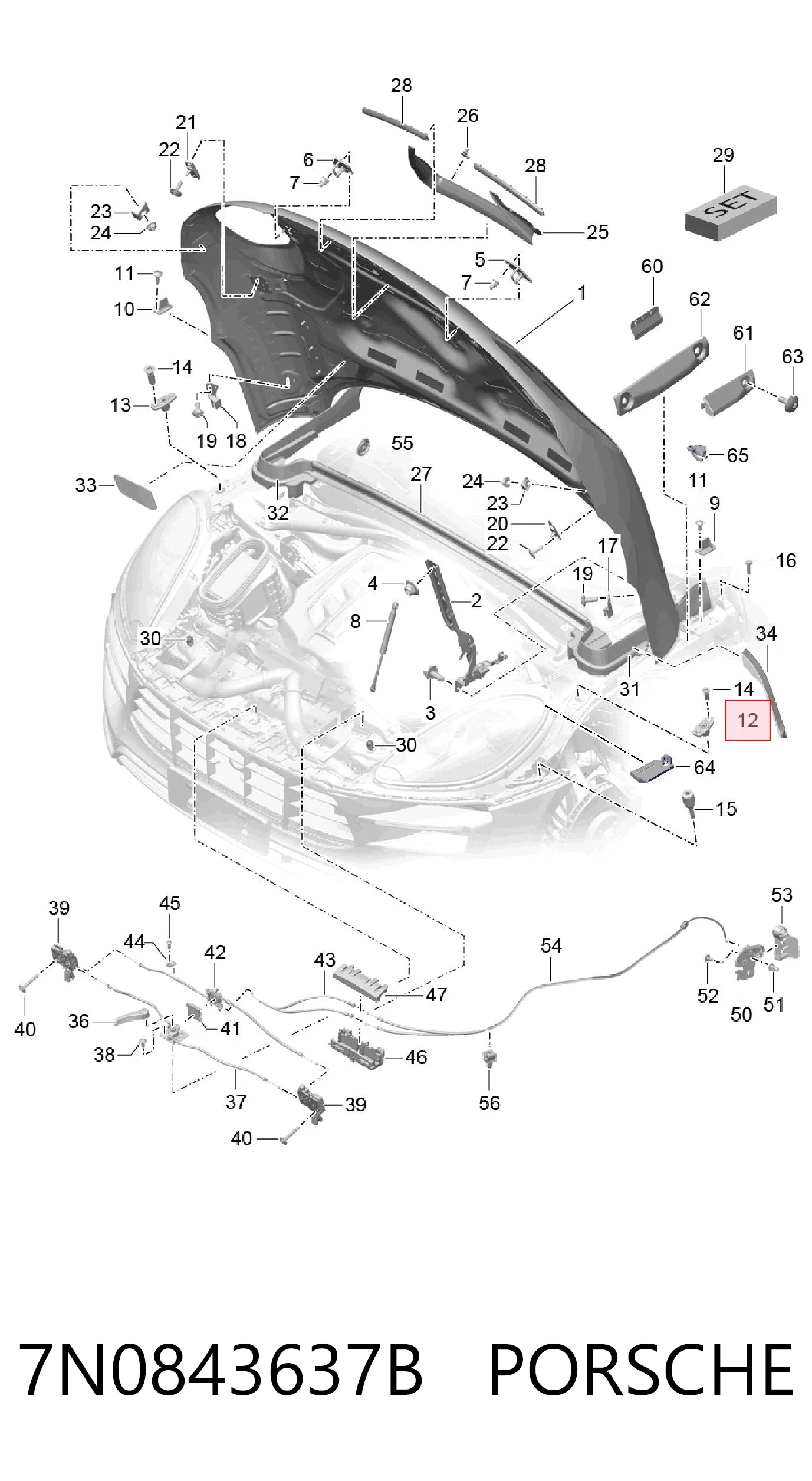 7N0843637B Porsche