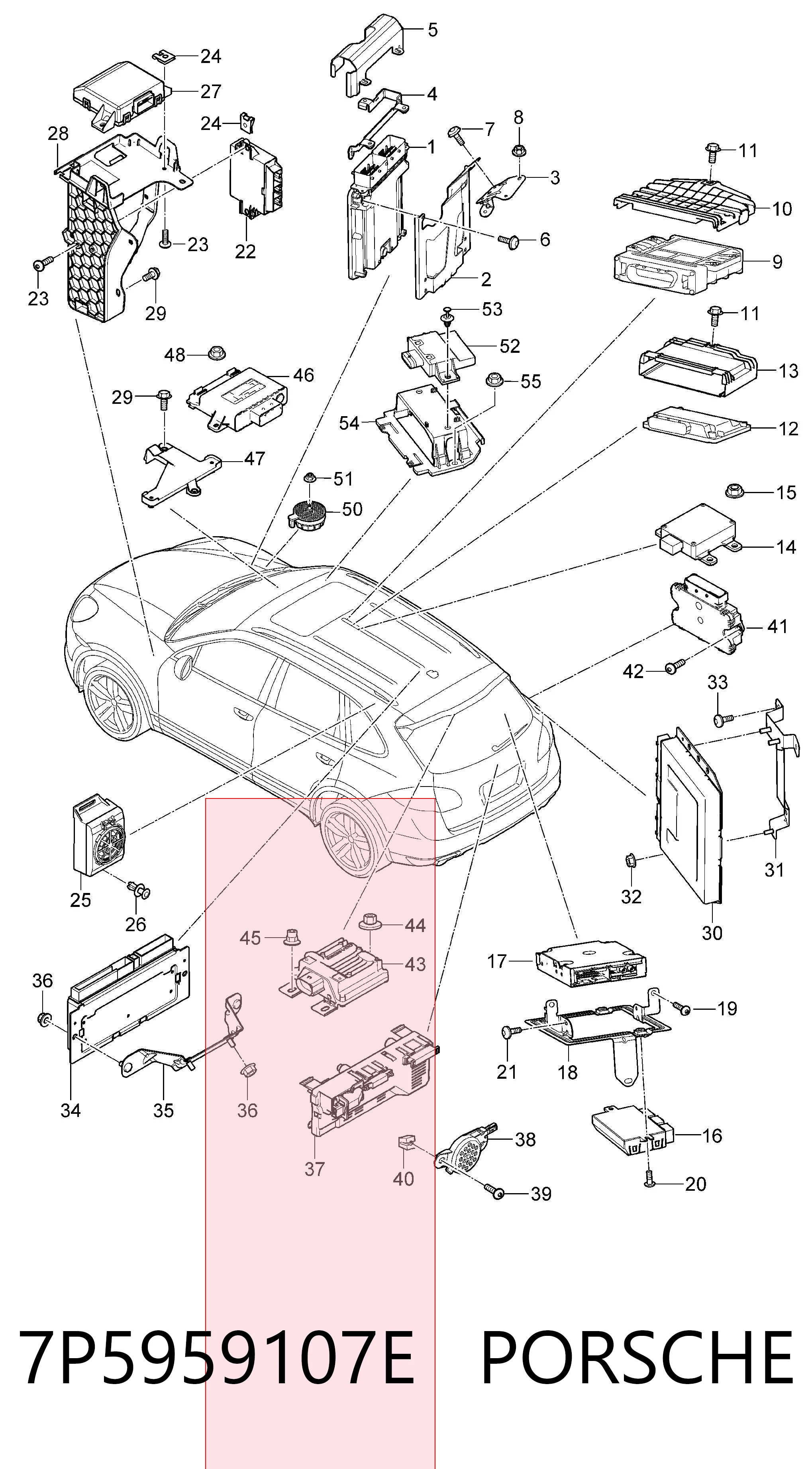 7P5959107E Porsche
