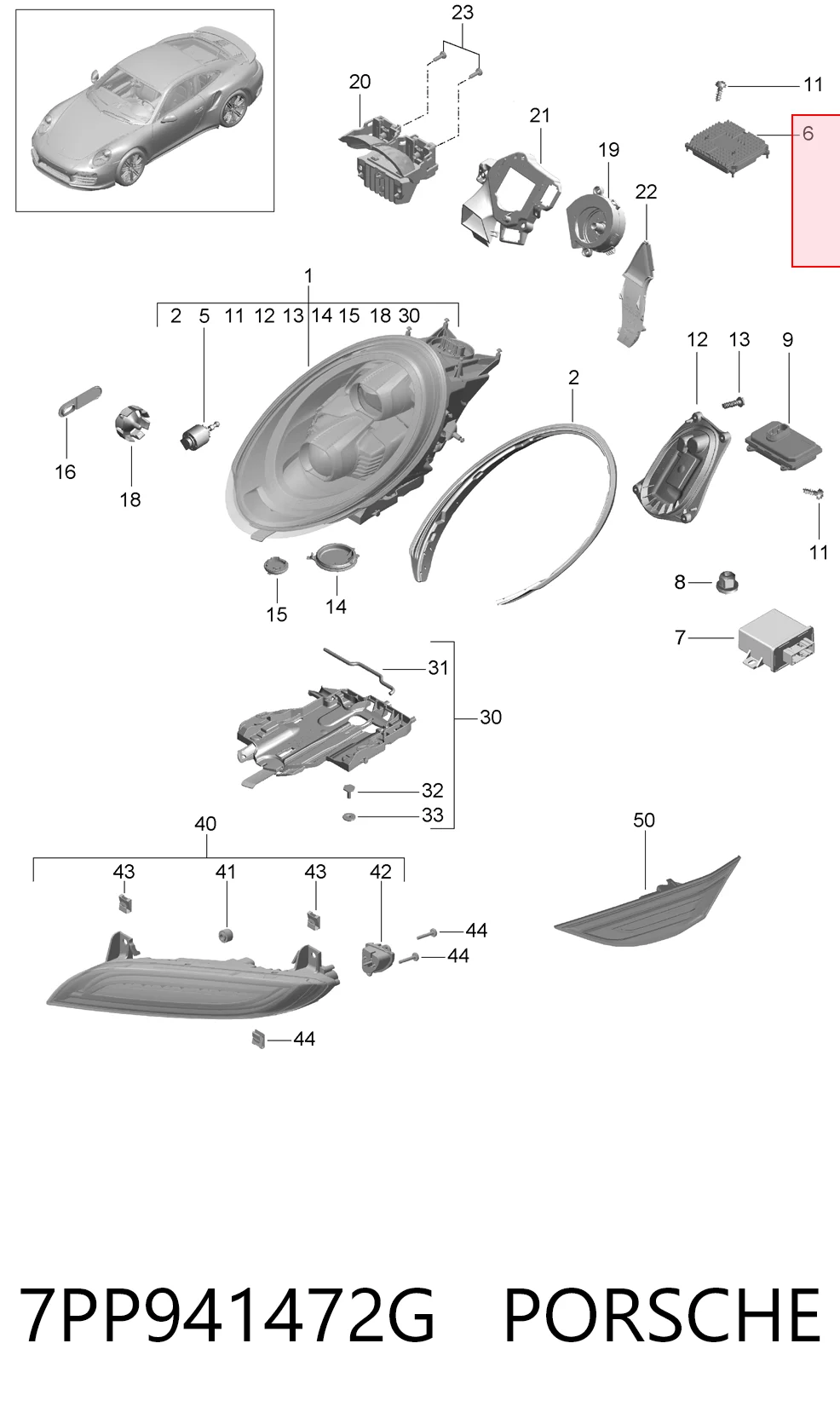 7PP941472G Porsche