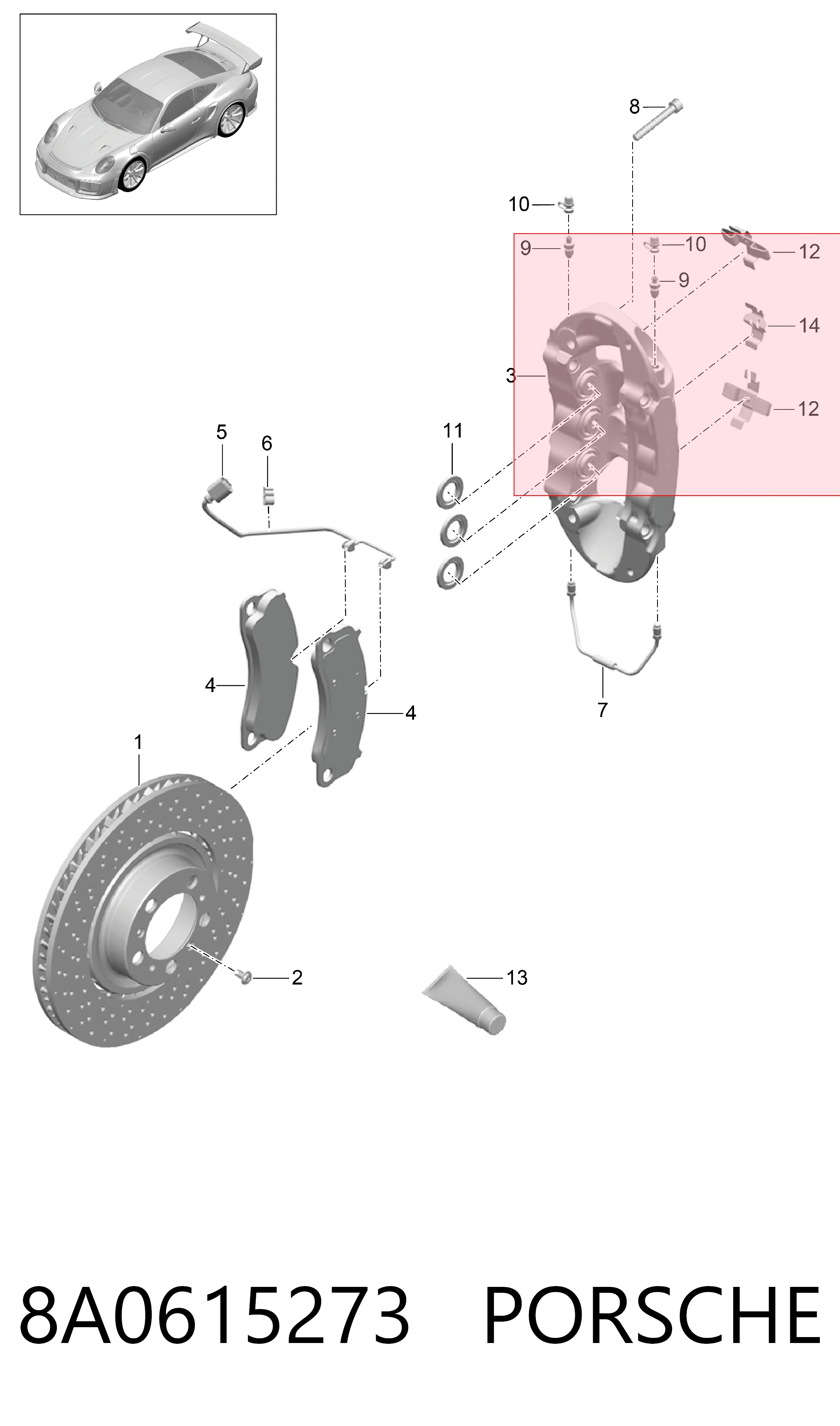 8A0615273 Porsche