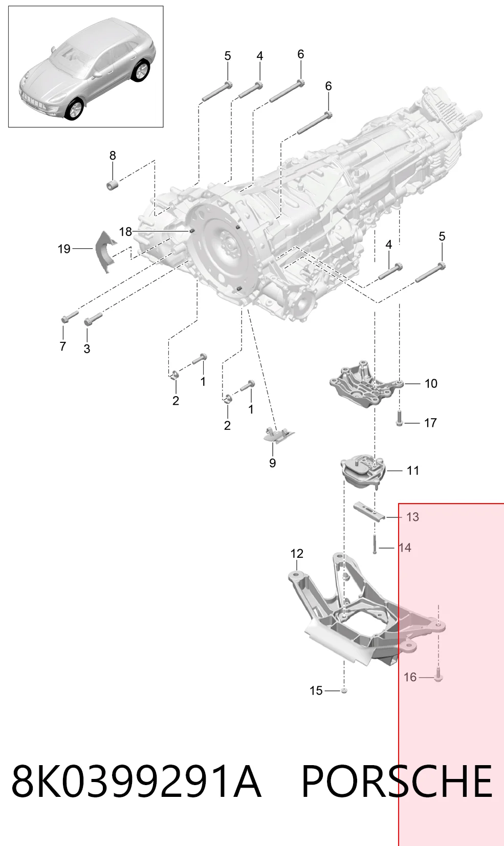 8K0399291A Porsche