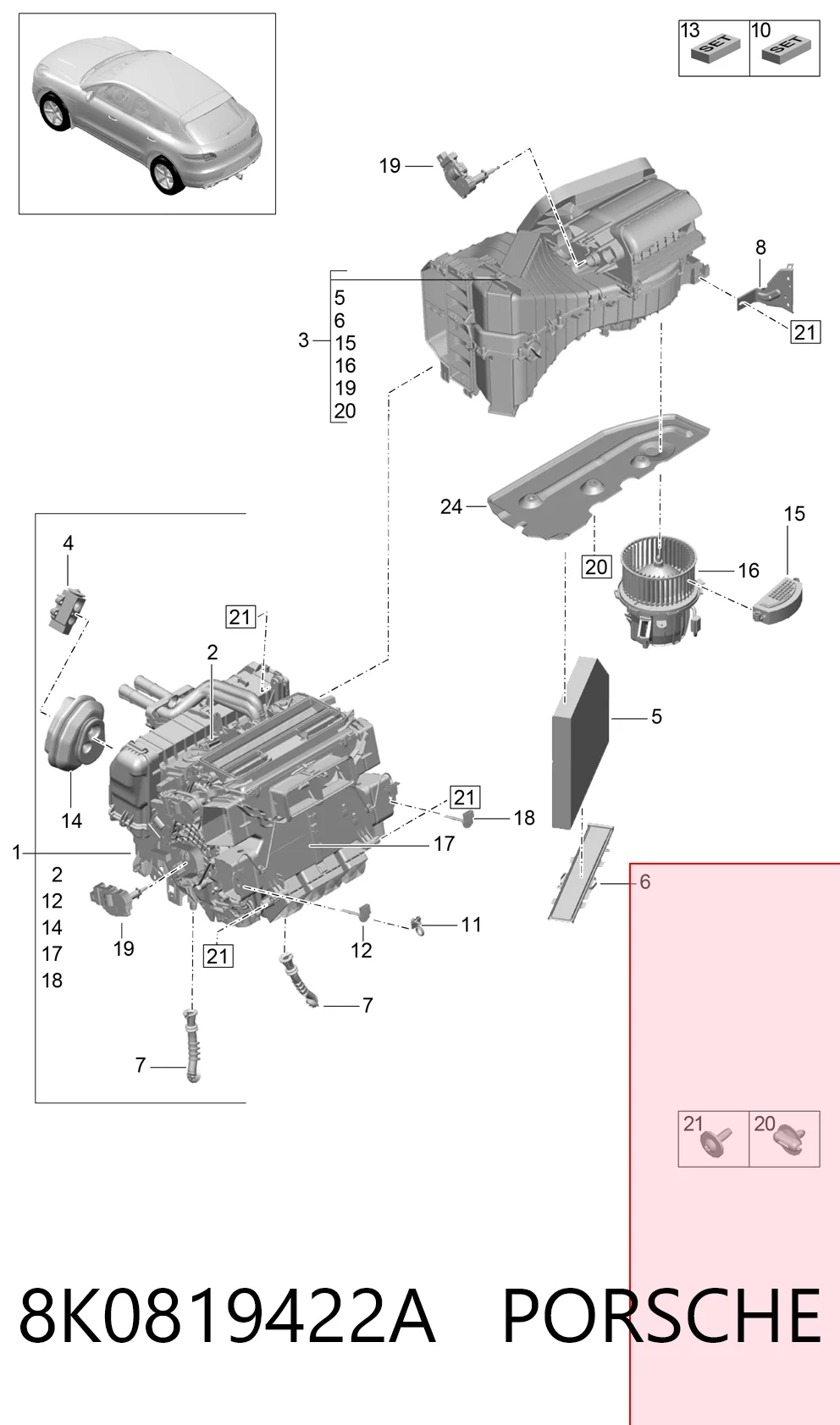 8K0819422A Porsche