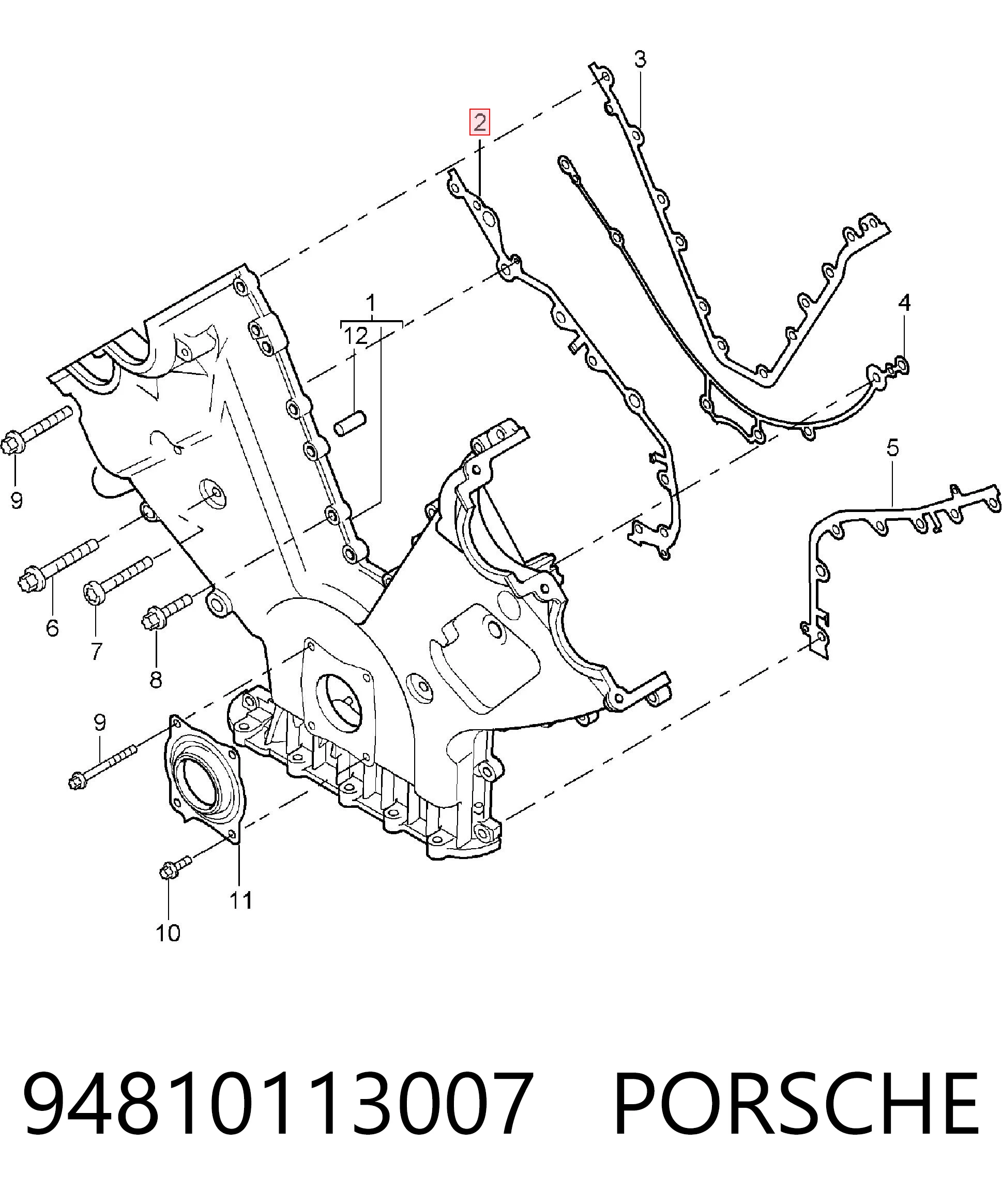 Vedante direito de tampa dianteira de motor para Porsche Cayenne 955