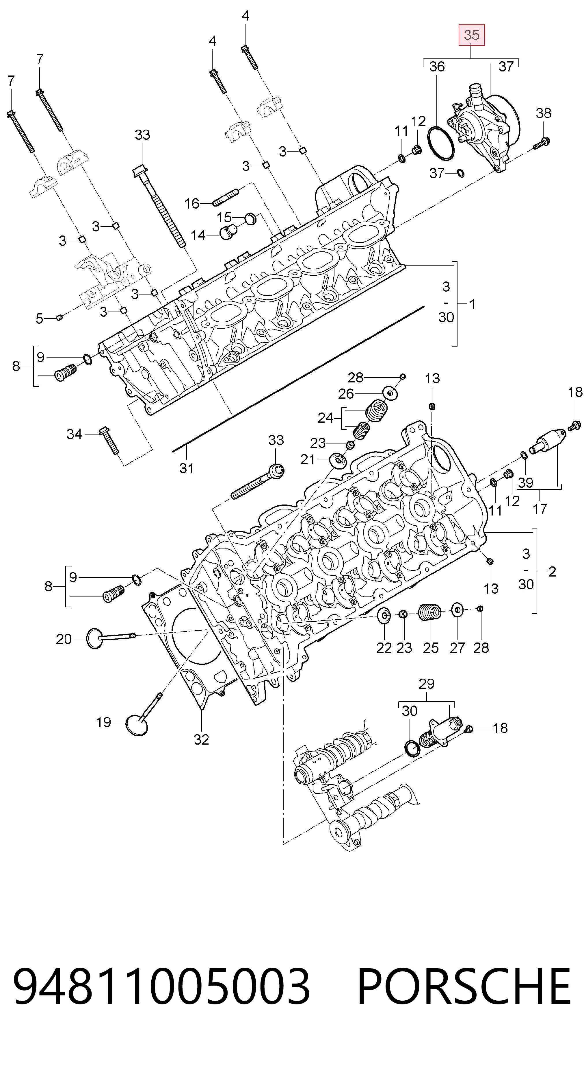 94811005003 Porsche Bomba a vácuo