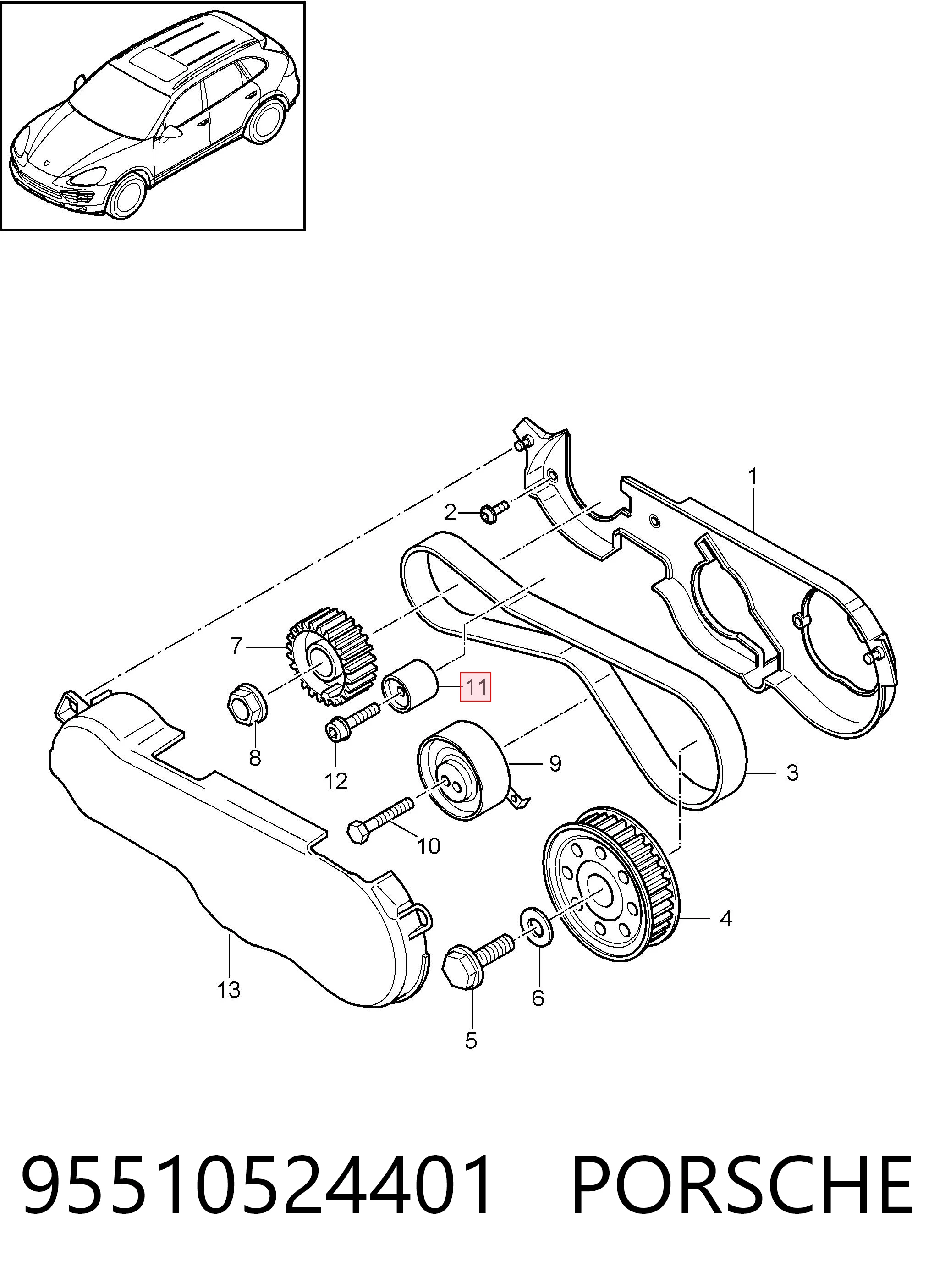 95510524401 Porsche