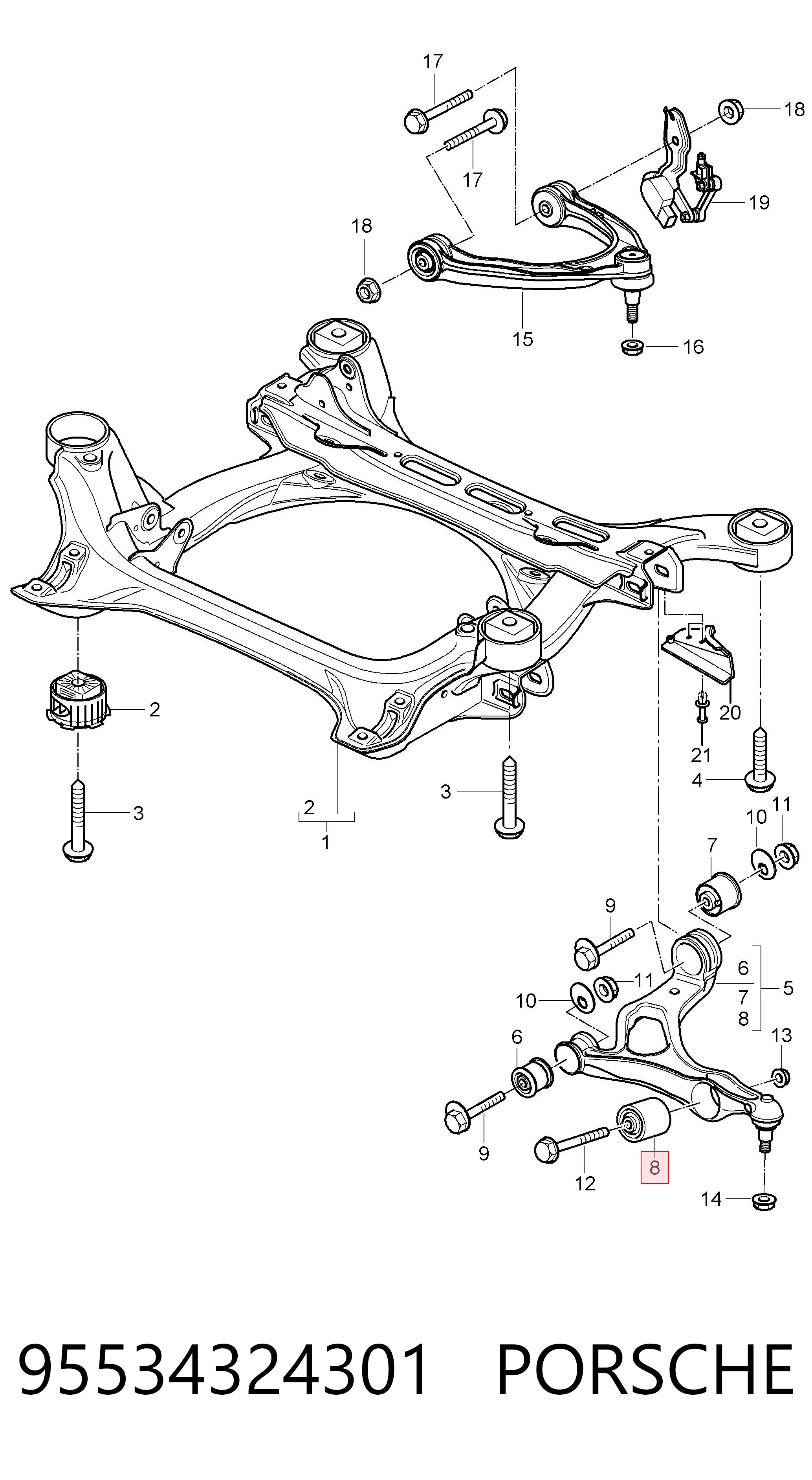 95534324301 Porsche