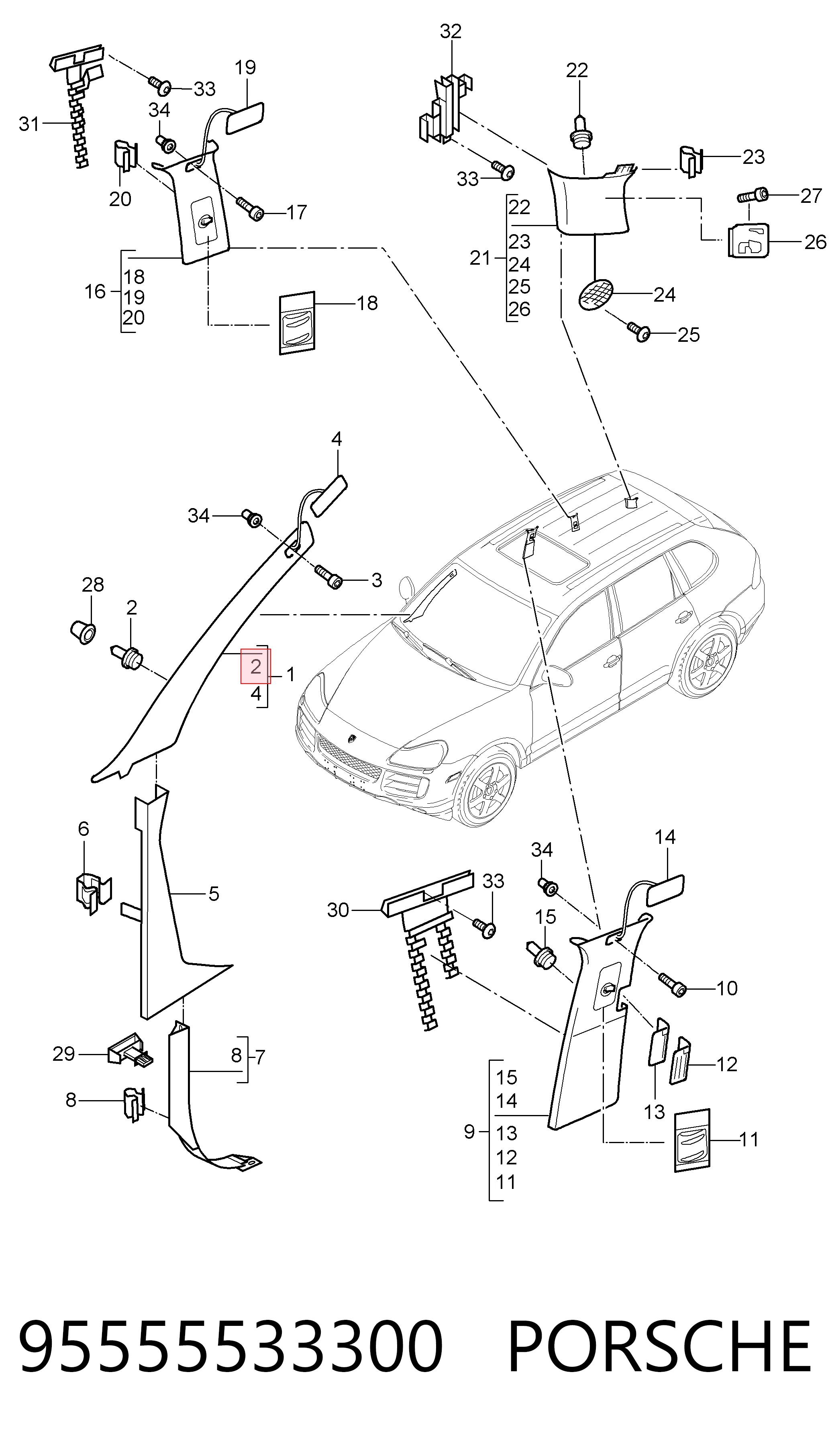 95555533300 Porsche