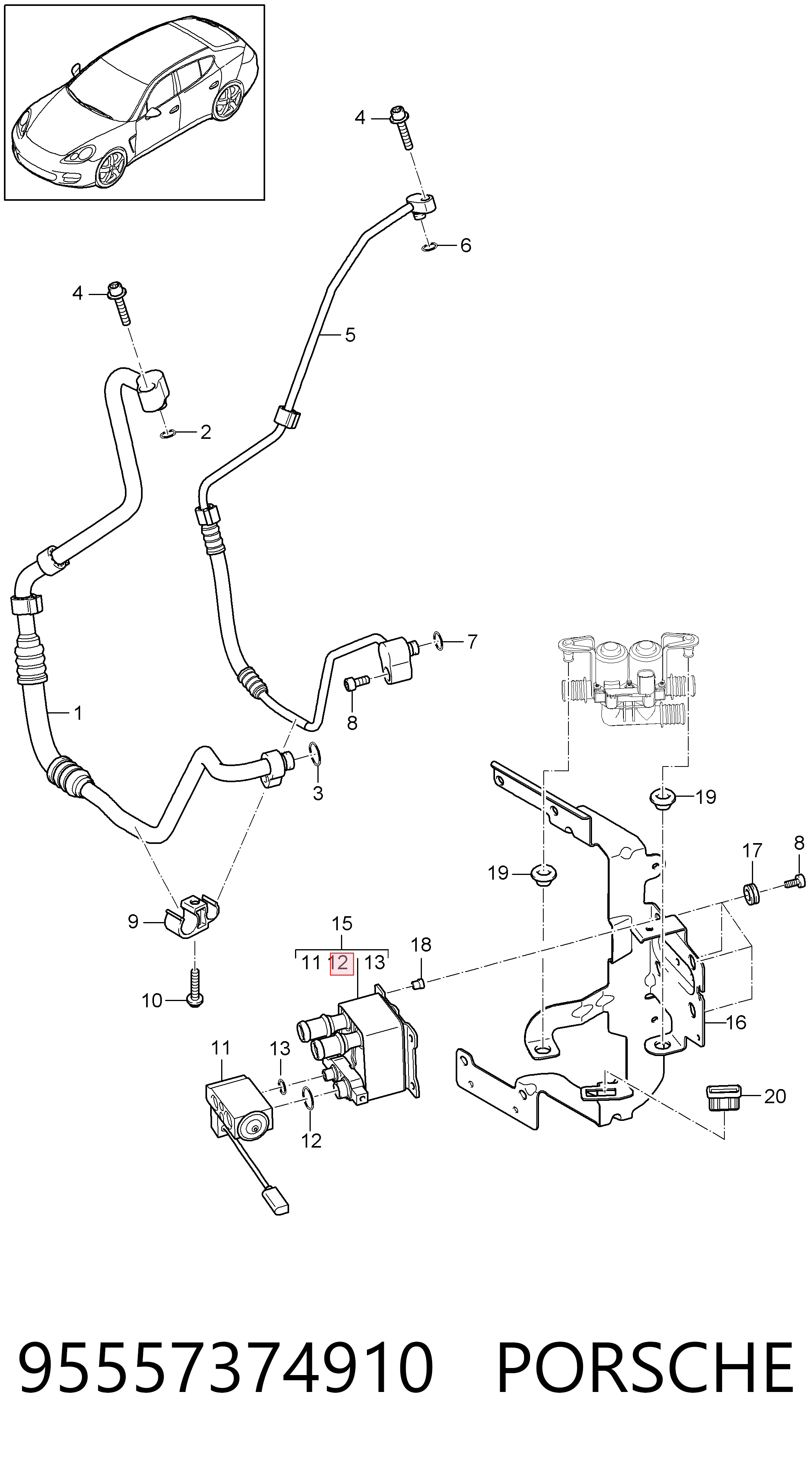 95557374910 Porsche